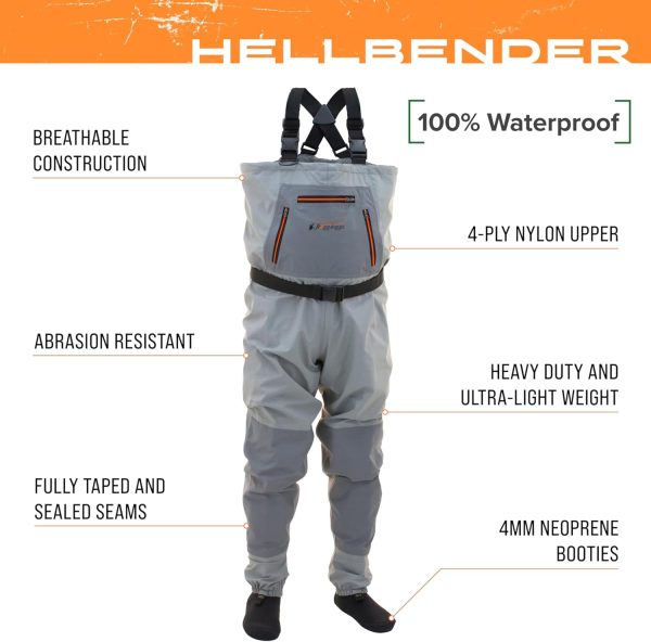 FROGG TOGGS Hellbender Breathable Stockingfoot Fishing Chest Wader - Image 2