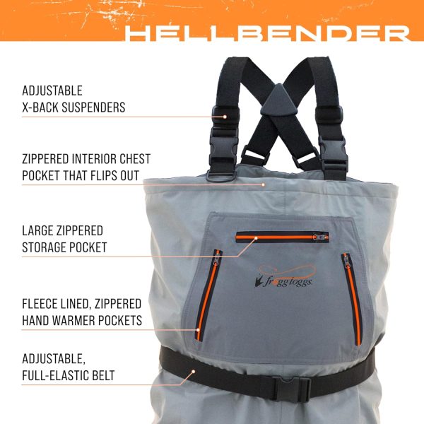 FROGG TOGGS Hellbender Breathable Stockingfoot Fishing Chest Wader - Image 3