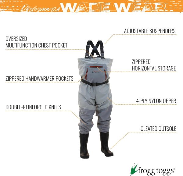 FROGG TOGGS Hellbender Breathable Stockingfoot Fishing Chest Wader - Image 6