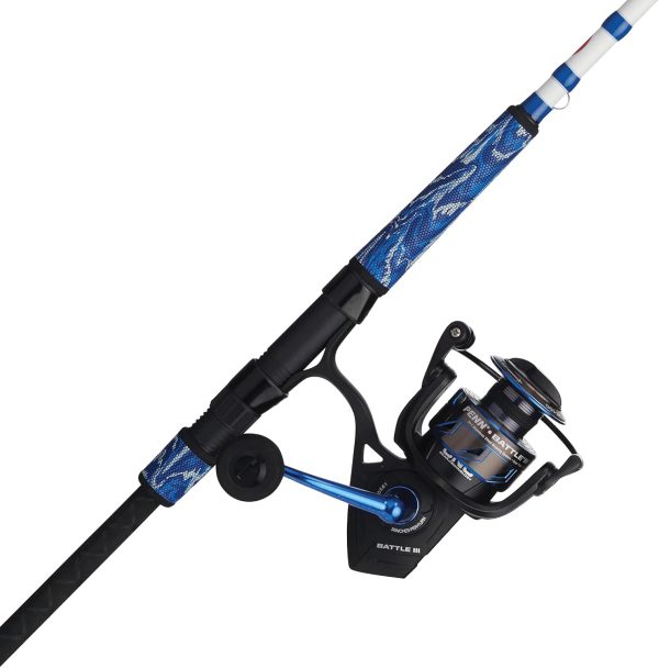 PENN Battle IV Spinning Reel and Fishing Rod Combo