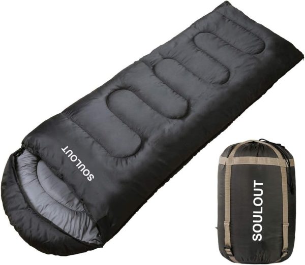 Sleeping Bag,3-4 Seasons Warm Cold Weather Lightweight, Portable, Waterproof Sleeping Bag with Compression Sack for Adults & Kids - Indoor & Outdoor: Camping, Backpacking, Hiking